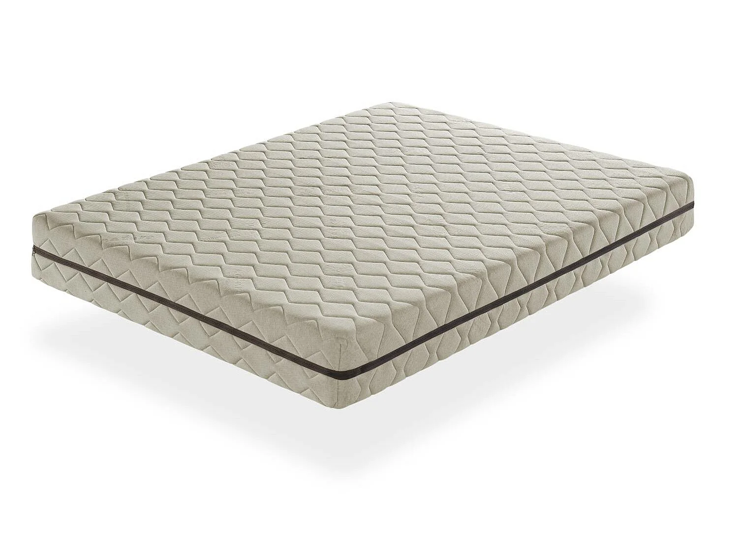 Matelas naturel 135X180 ORGANIC FLORA, Épaisseur 25 CM, 100% Coton et lin, relaxation musculaire, Dehoussable