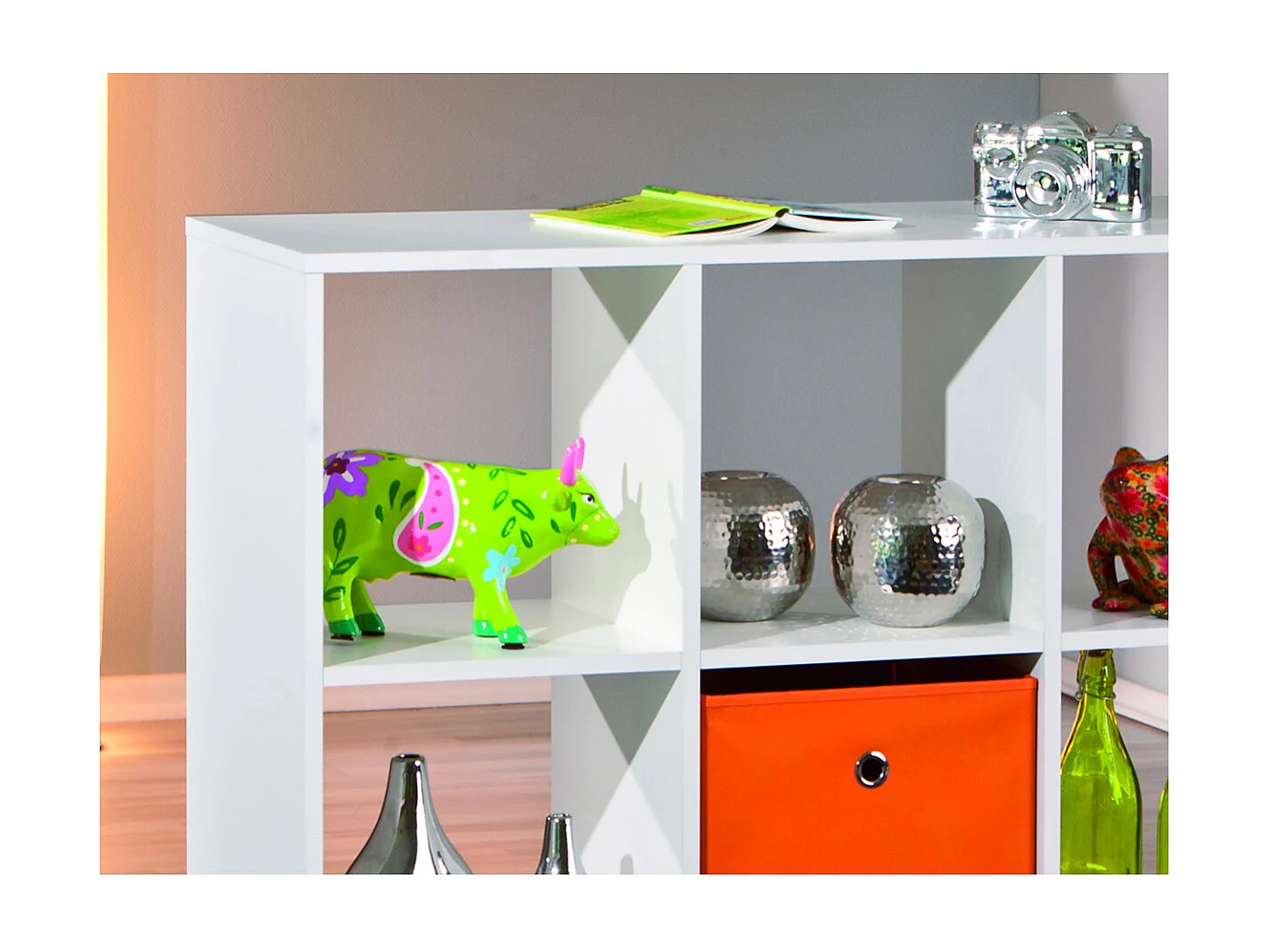 TEO - Meuble de Rangement Etagère 9 Compartiments