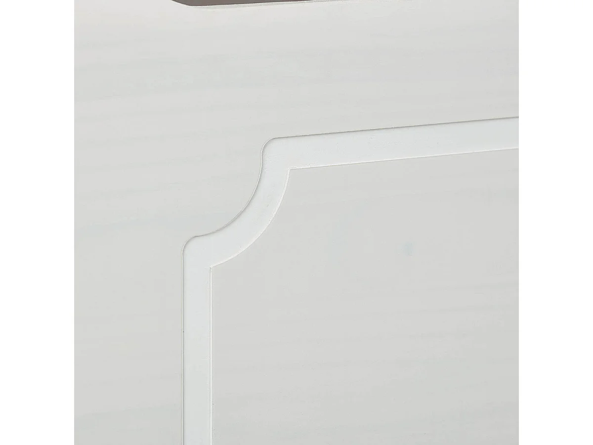 SARRY - Pack Lit Cabane à Barrières 90x200cm + Coffre Pin Massif