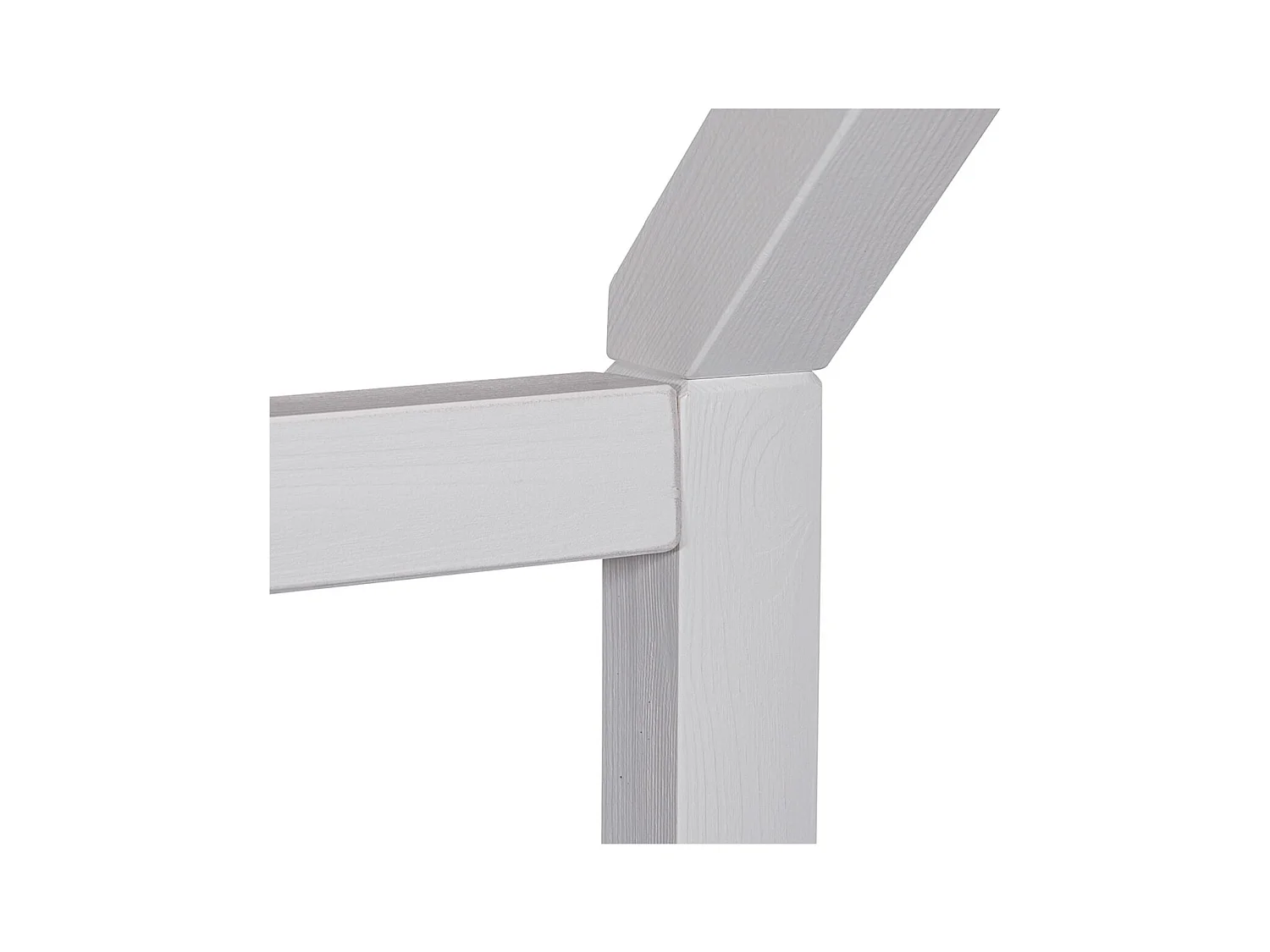 SARRY - Pack Complet avec Lit Cabane à Barrières 90x200cm Pin Massif