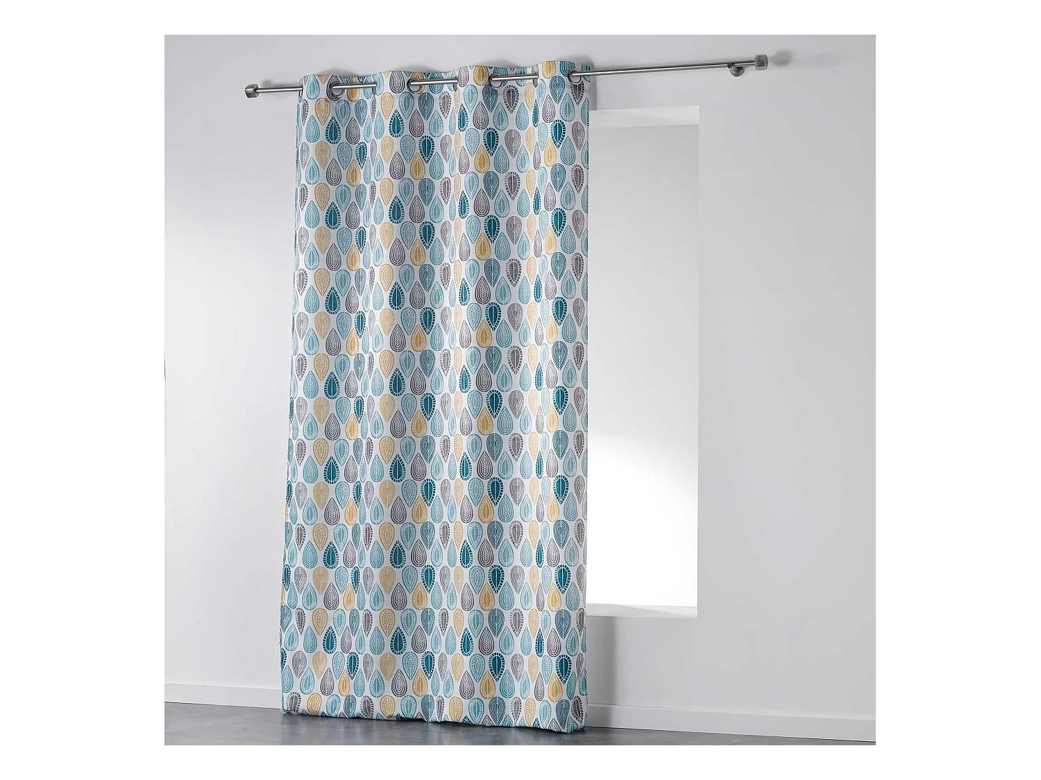 Rideau Tamisant "Palpito" 140x260cm Blanc & Bleu