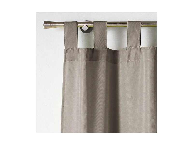 Rideau à Passants "Essentiel" 140x260cm Taupe