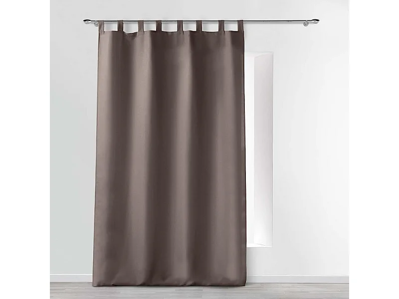 Rideau à Passants "Essentiel" 140x260cm Taupe