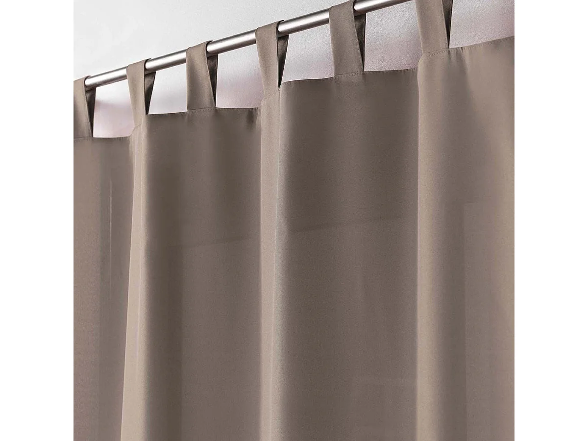 Rideau à Passants "Essentiel" 140x260cm Taupe