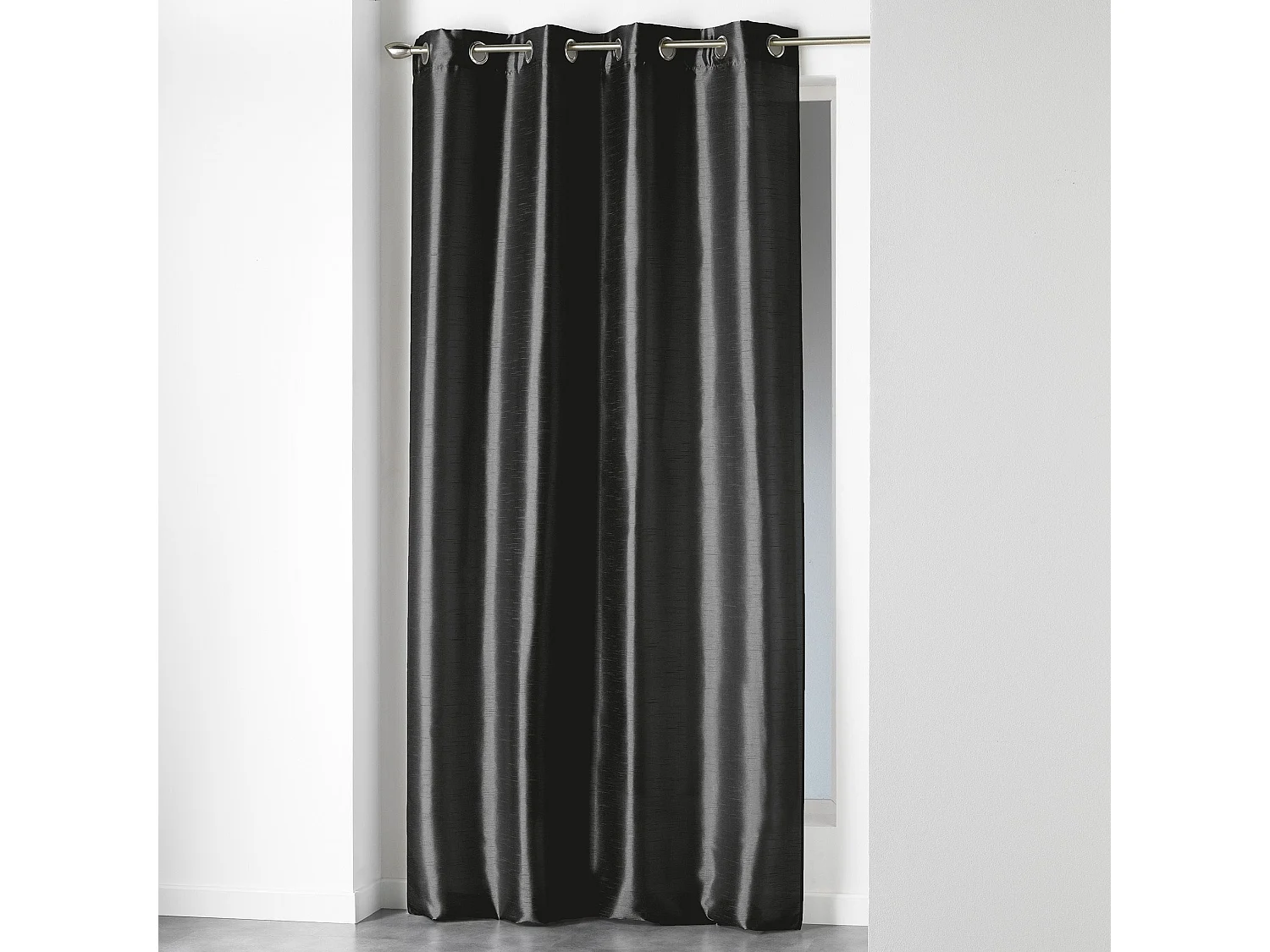 Rideau à Oeillets "Shana" 140x240cm Noir