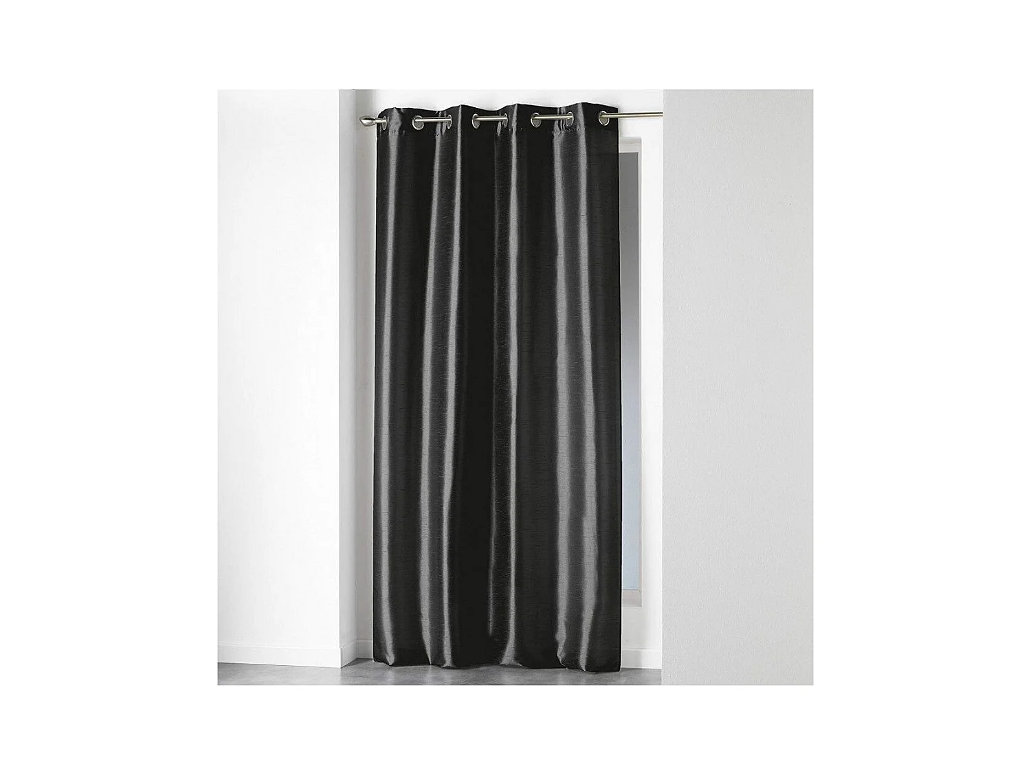 Rideau à Oeillets "Shana" 140x240cm Noir