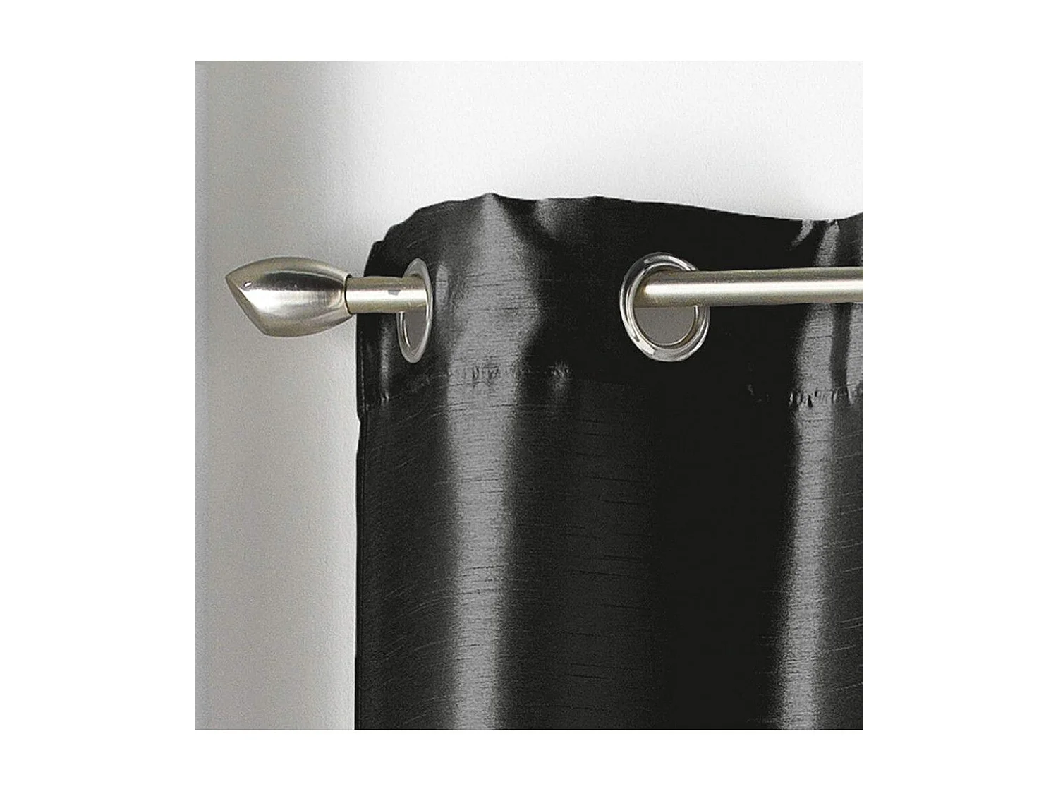 Rideau à Oeillets "Shana" 140x240cm Noir