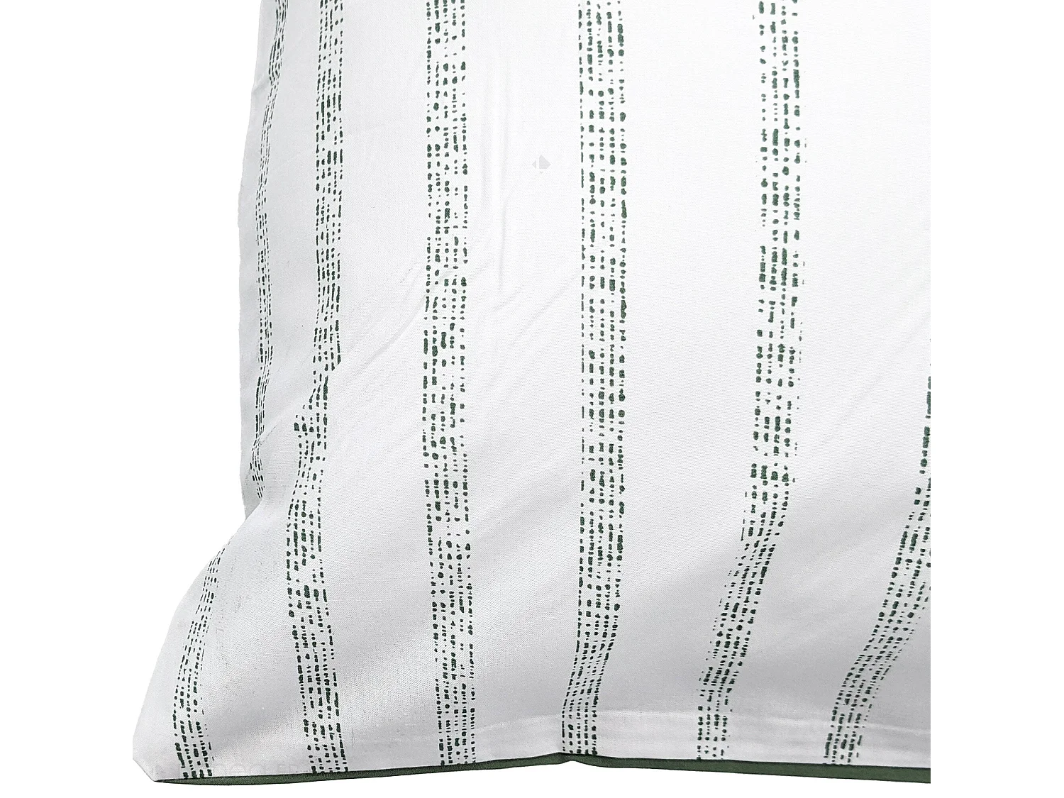 Taie d'oreiller 50x70 cm percale coton GABY vert Kaki