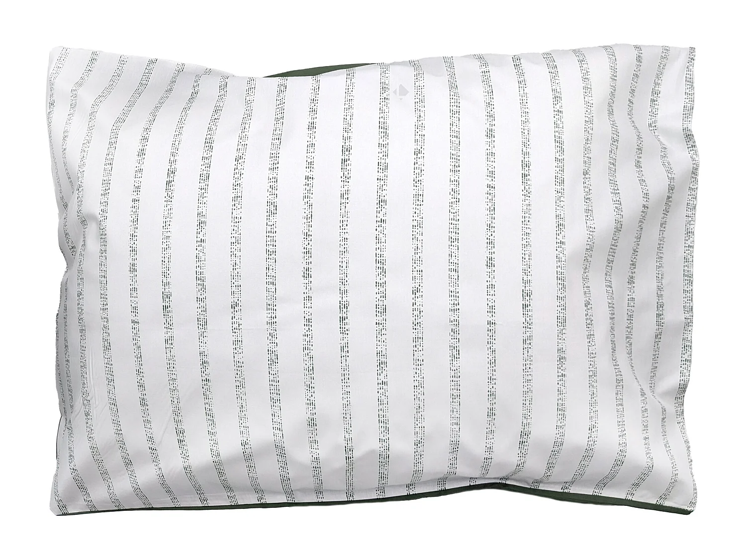 Taie d'oreiller 50x70 cm percale coton GABY vert Kaki