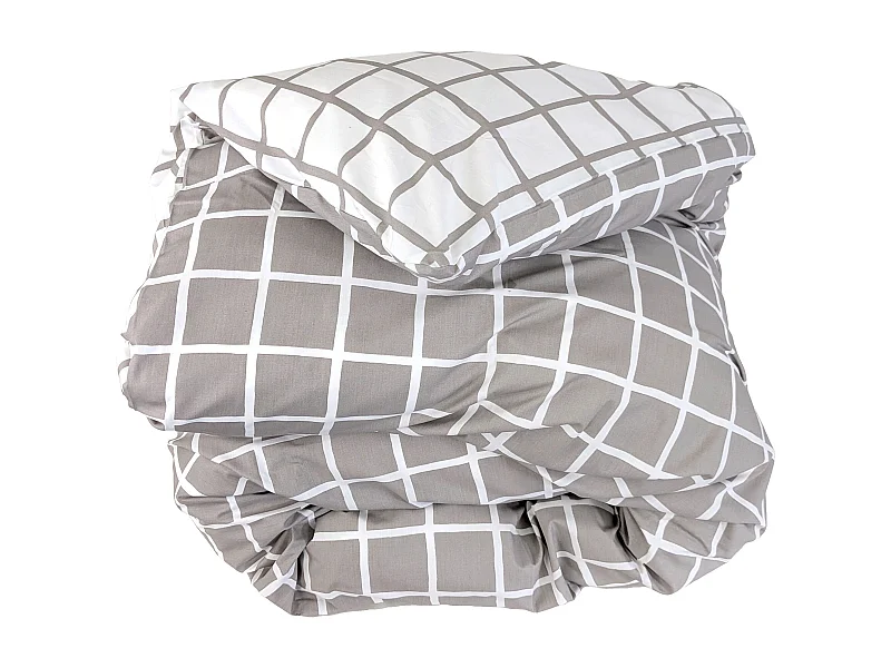 Housse de couette 260x240 cm percale coton DDM MAX Gris