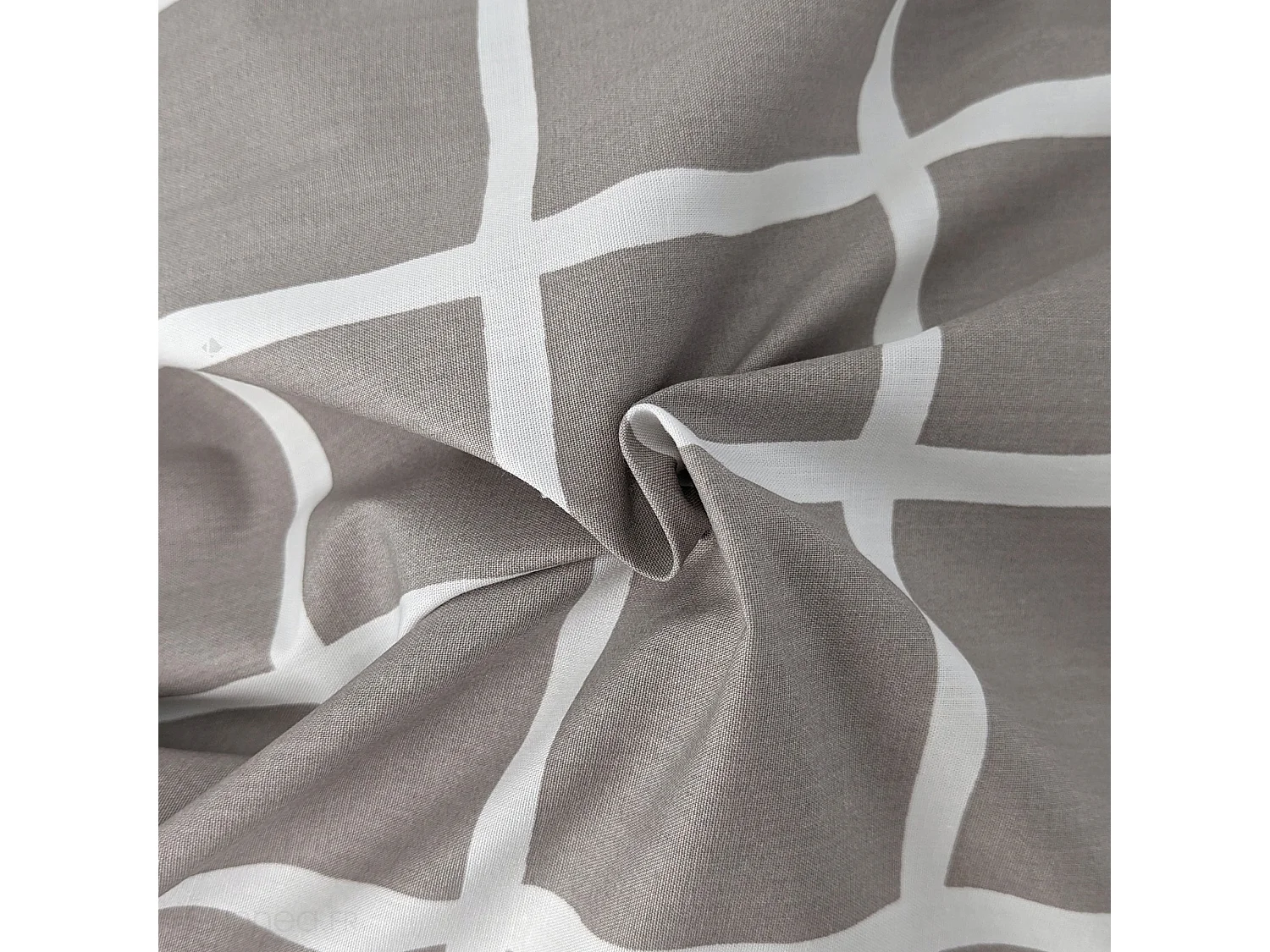 Housse de couette 140x200 cm percale coton DDM MAX Gris