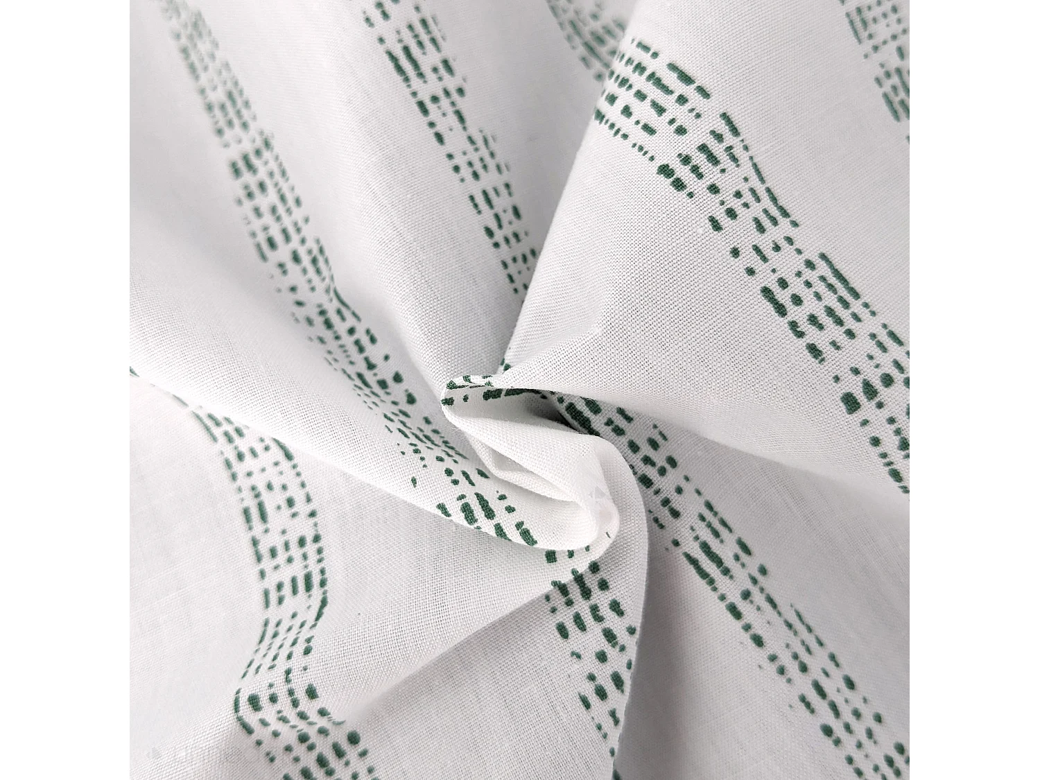 Housse de couette 140x200 cm percale coton GABY vert Kaki