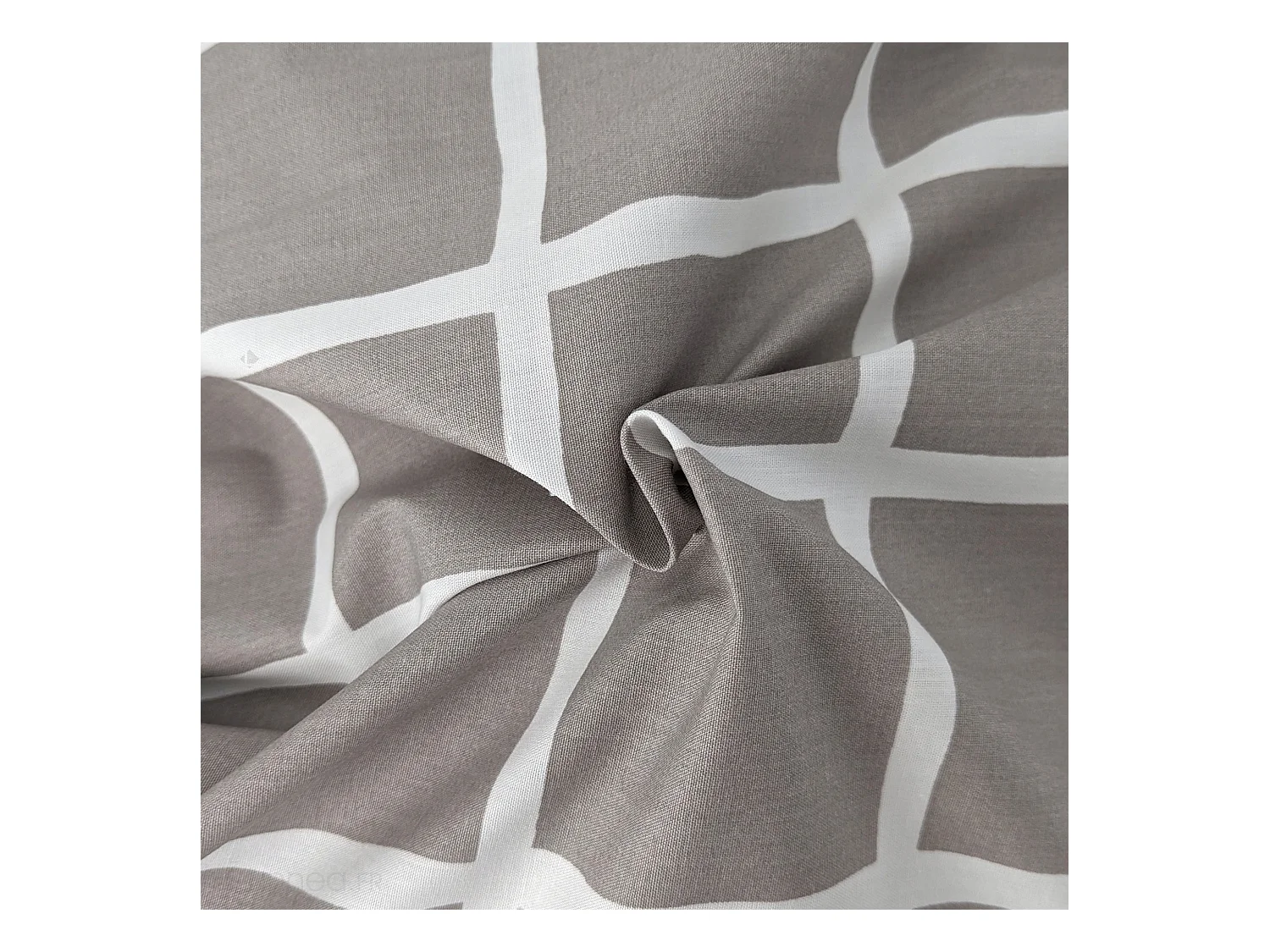 Housse de couette 200x200 cm percale coton DDM MAX Gris