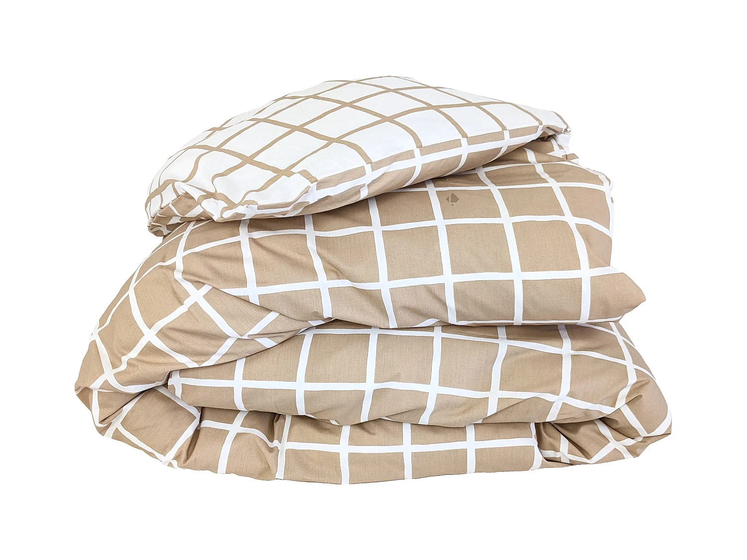 Housse de couette 200x200 cm percale coton DDM MAX Beige