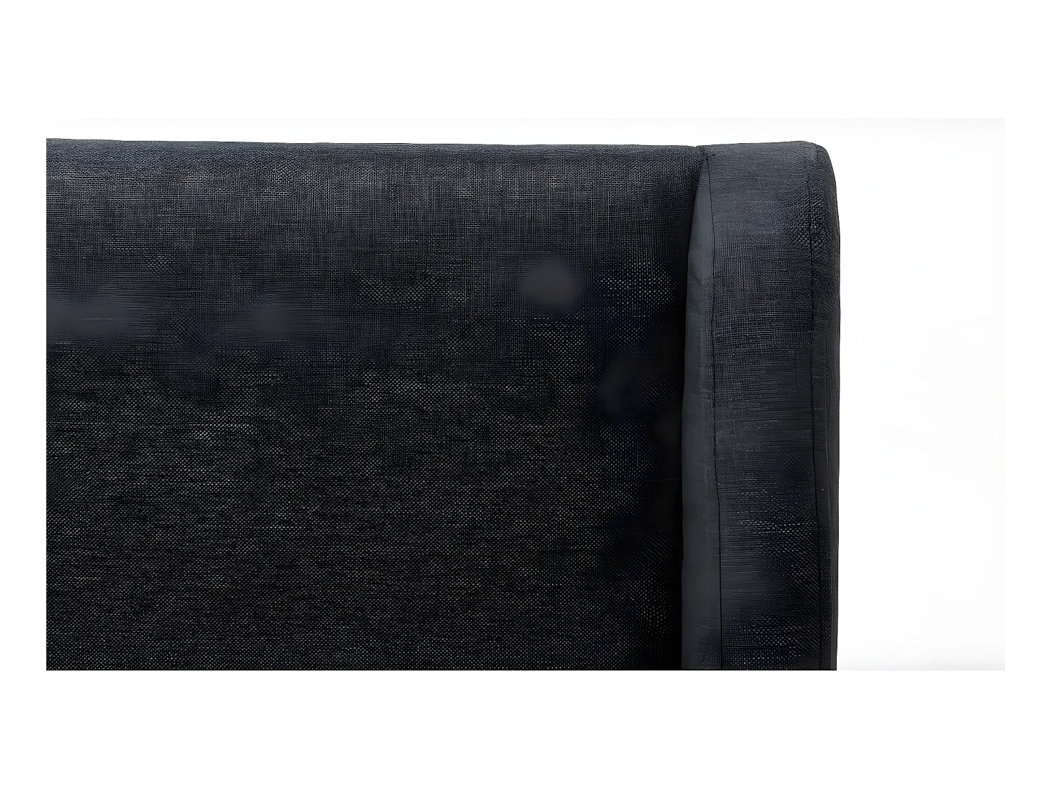 Lit scandinave 160 x 200 cm - Tissu - Gris anthracite + Matelas - BENEDICTE