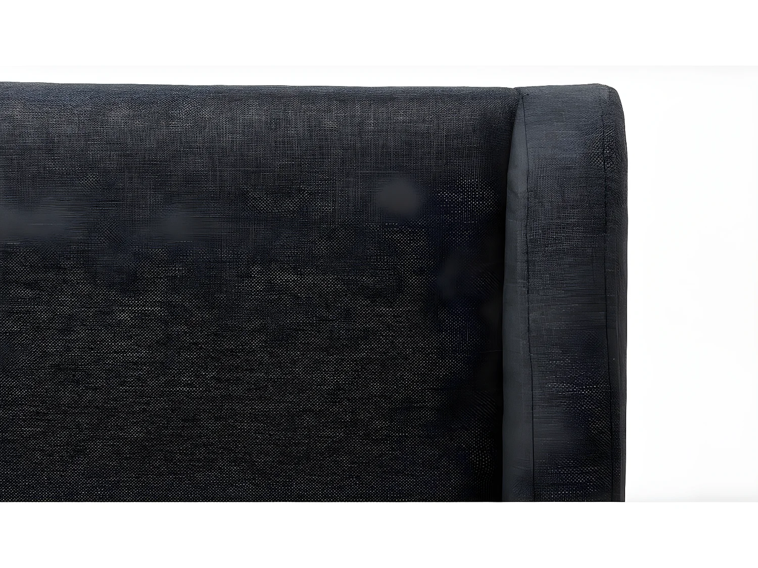 Lit scandinave 160 x 200 cm - Tissu - Gris anthracite + Matelas - BENEDICTE