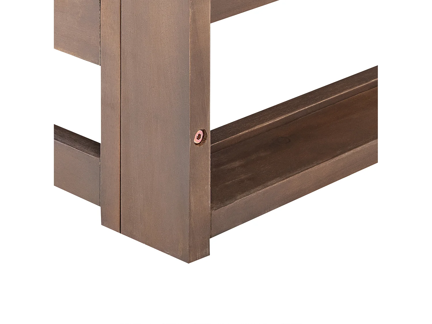 Gartensofa Akazienholz 2-Sitzer dunkler Holzfarbton mit Auflagen taupe Trani