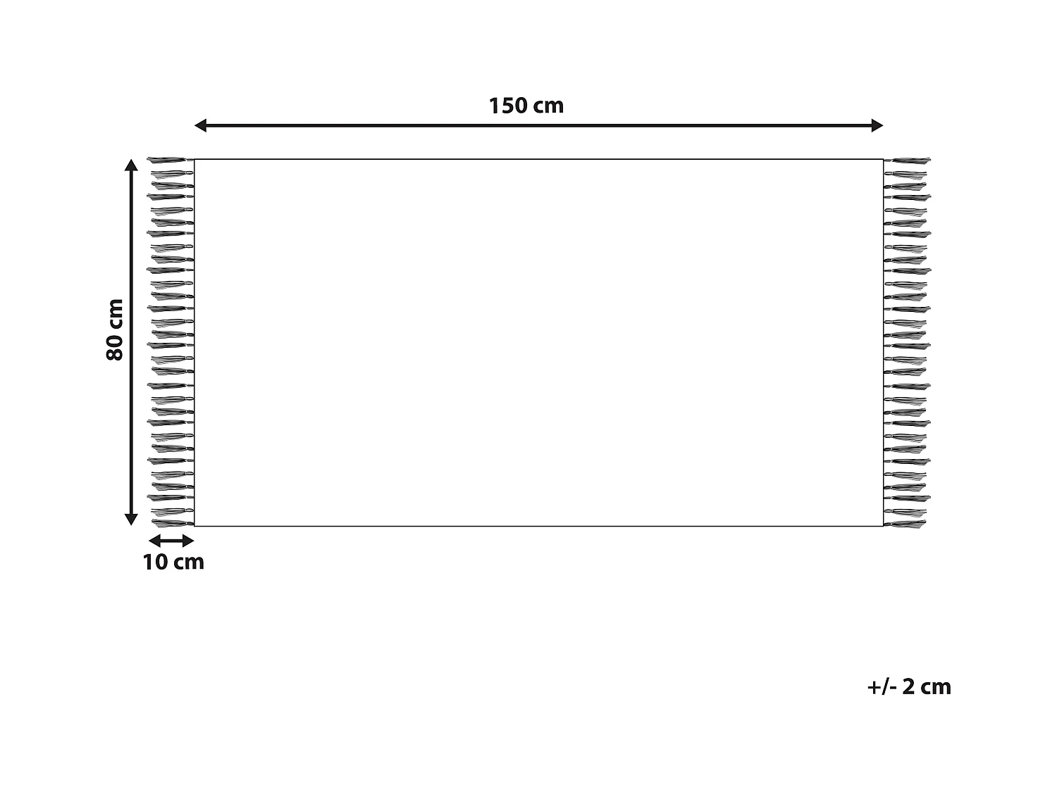 Dywan zewnętrzny 80 x 150 cm wielokolorowy SAHBAZ