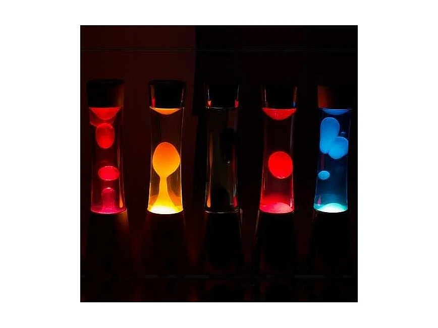 Tischlampe aus Metall und Glas Lave