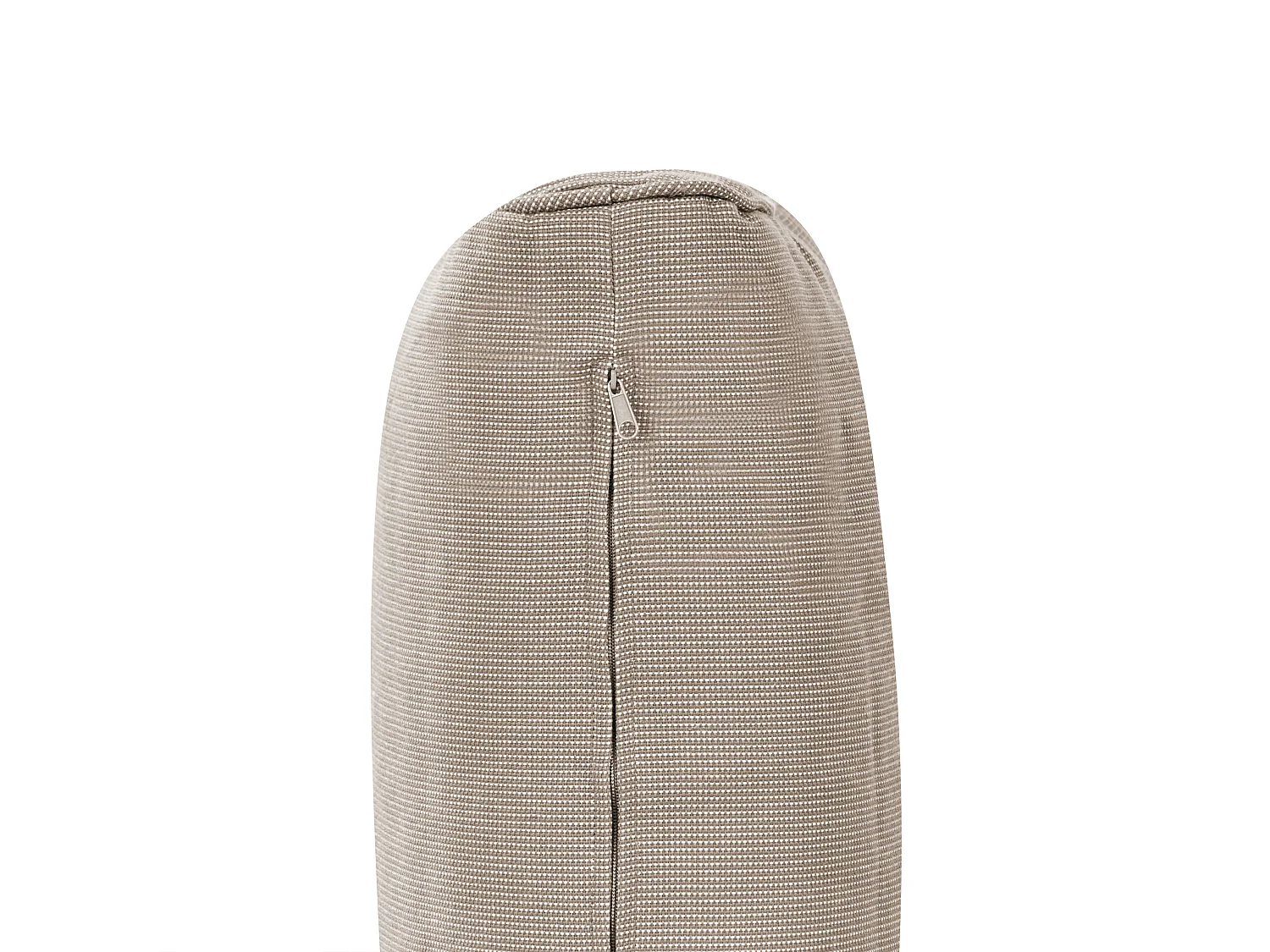 Gartensofa Akazienholz 3-Sitzer dunkler Holzfarbton mit Auflagen taupe Trani