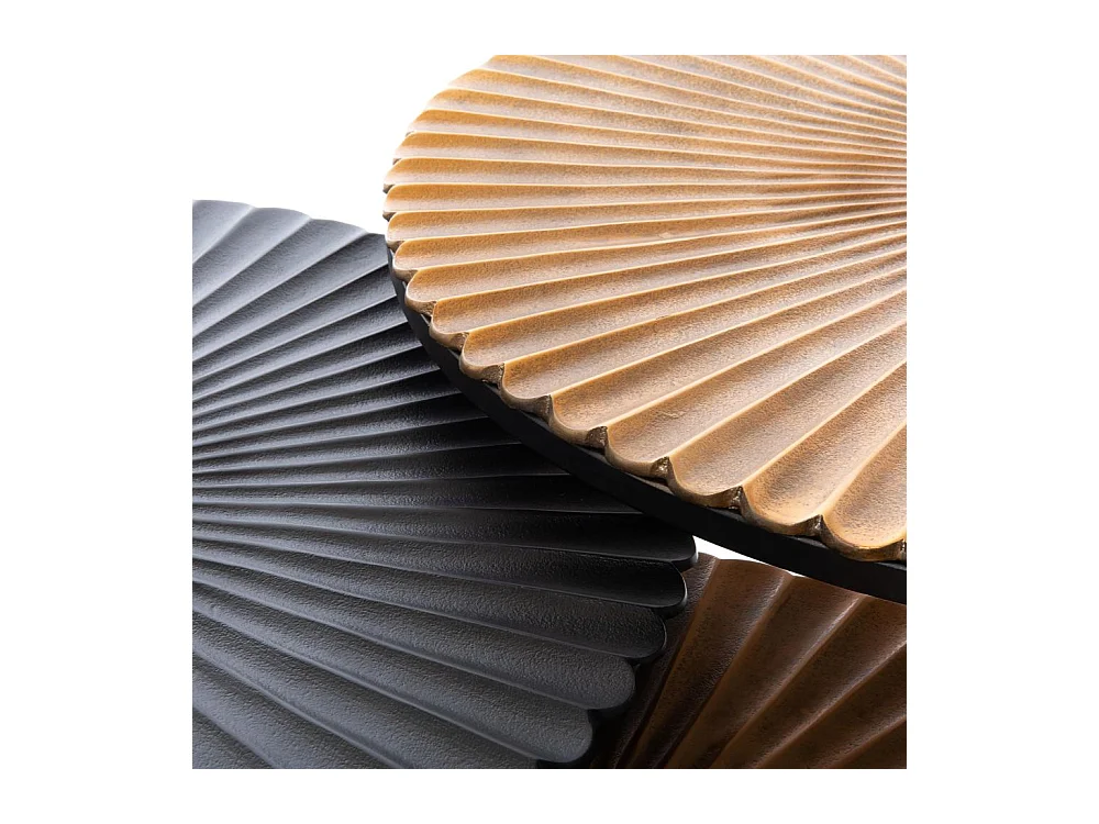 Set de 3 tables basses Fleur