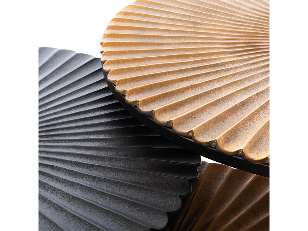 Set de 3 tables basses Fleur