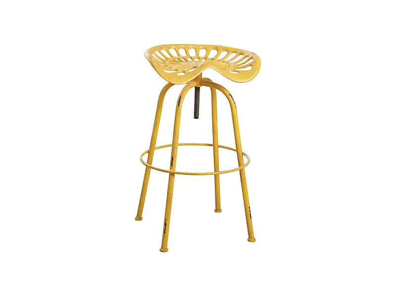 Tabouret tracteur pivotant et réglable en hauteur