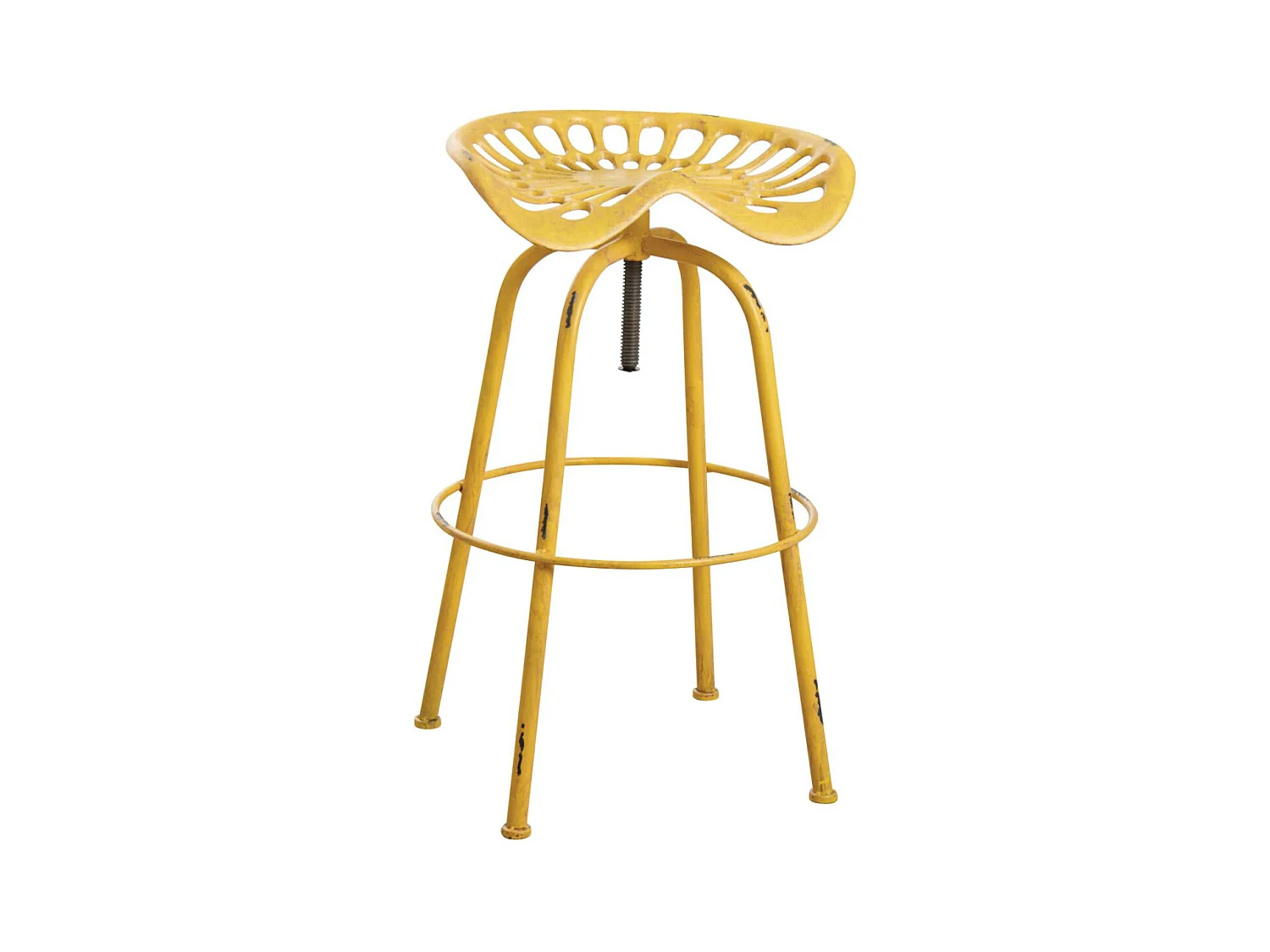 Tabouret tracteur pivotant et réglable en hauteur