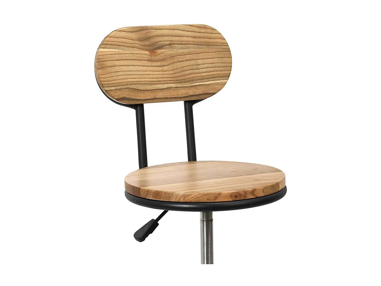 Tabouret Chaise De Bar Reglable Bois Brut Ace