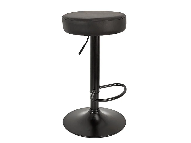 Lot de 2 Tabourets de Bar - HOME DECO FACTORY - Mumford - Réglables - Noirs