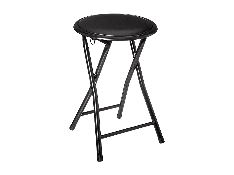 Klapphocker Schwarz "Basic" 44cm - Trendiges Design