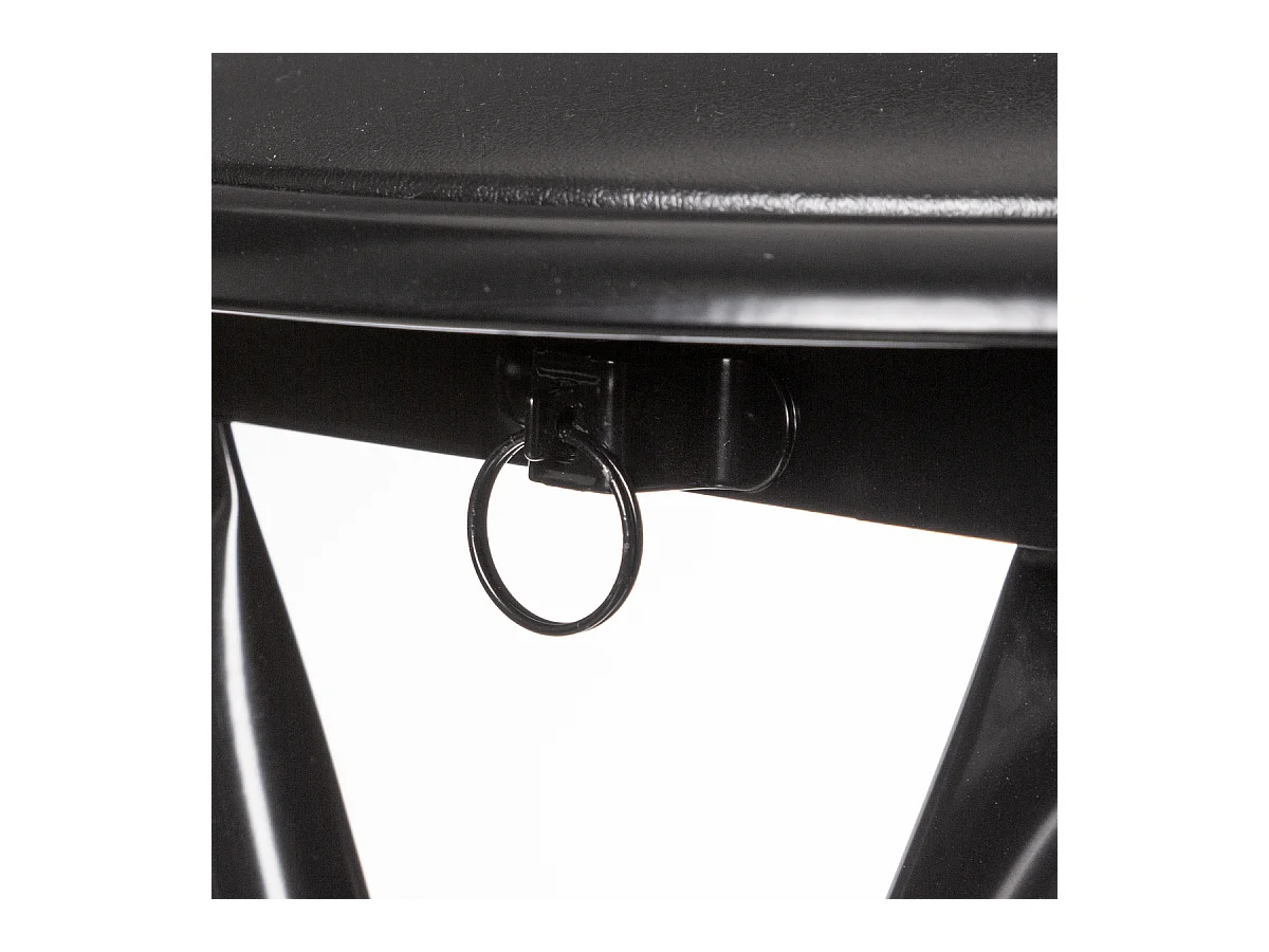 Klapphocker Schwarz "Basic" 44cm - Trendiges Design