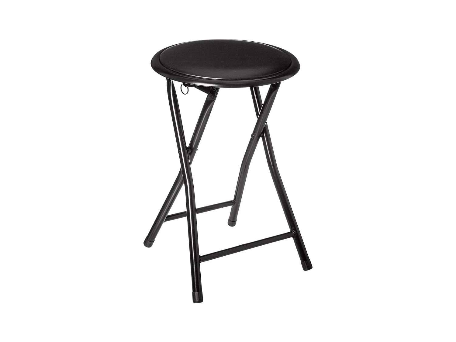 Tabouret Pliant "Basic" 44cm Noir