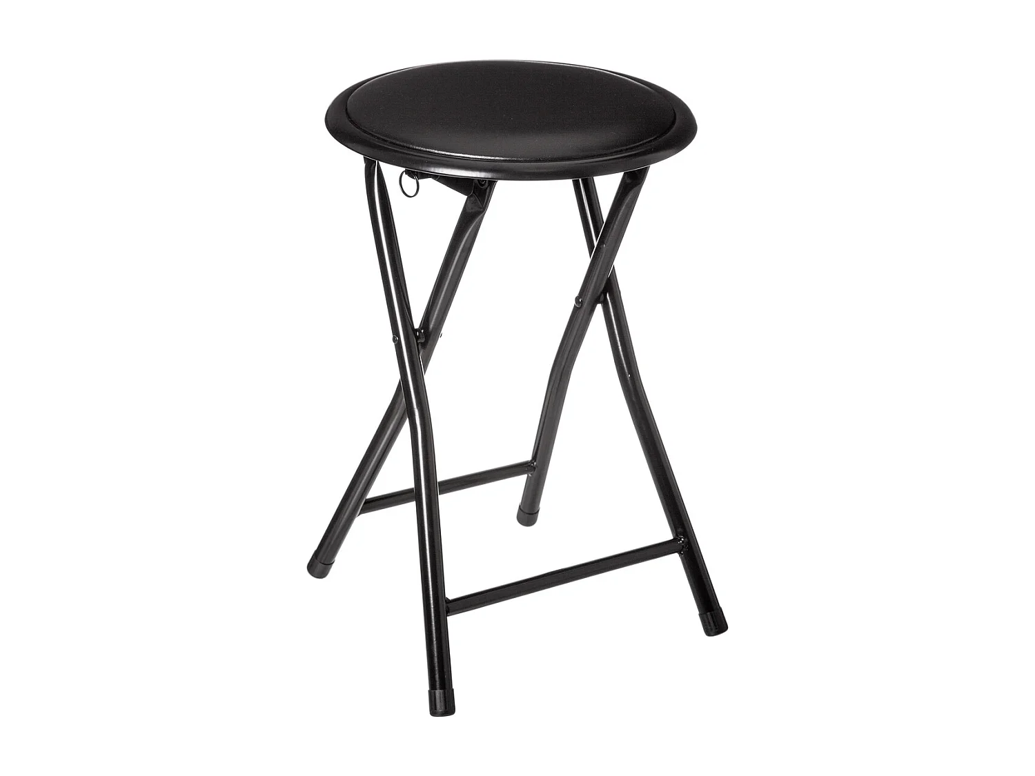 Opvouwbare Kruk Zwart "Basic" 44cm - Trendy Design