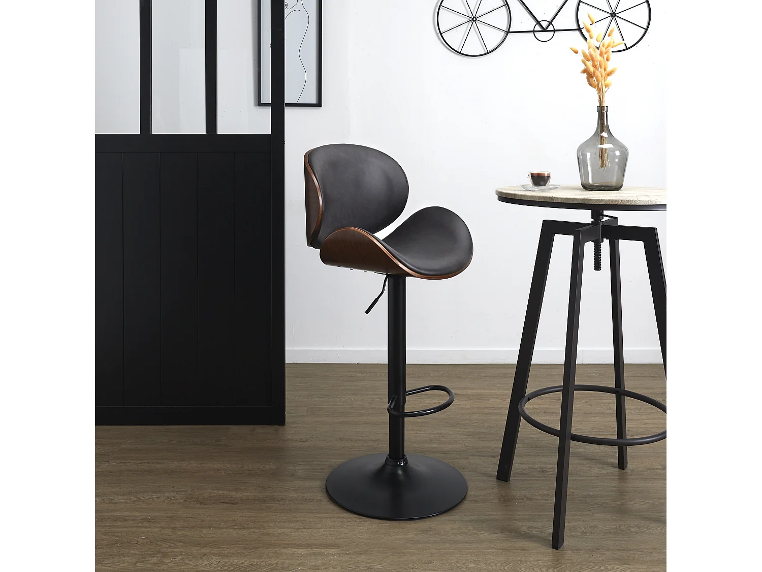 Chaise De Bar Reno Noir