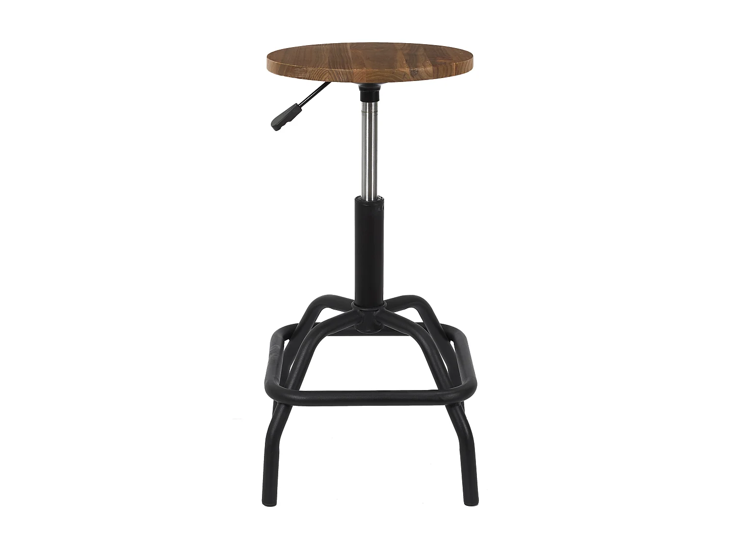 Tabouret De Bar Reglable Bois Brut Ace Marron