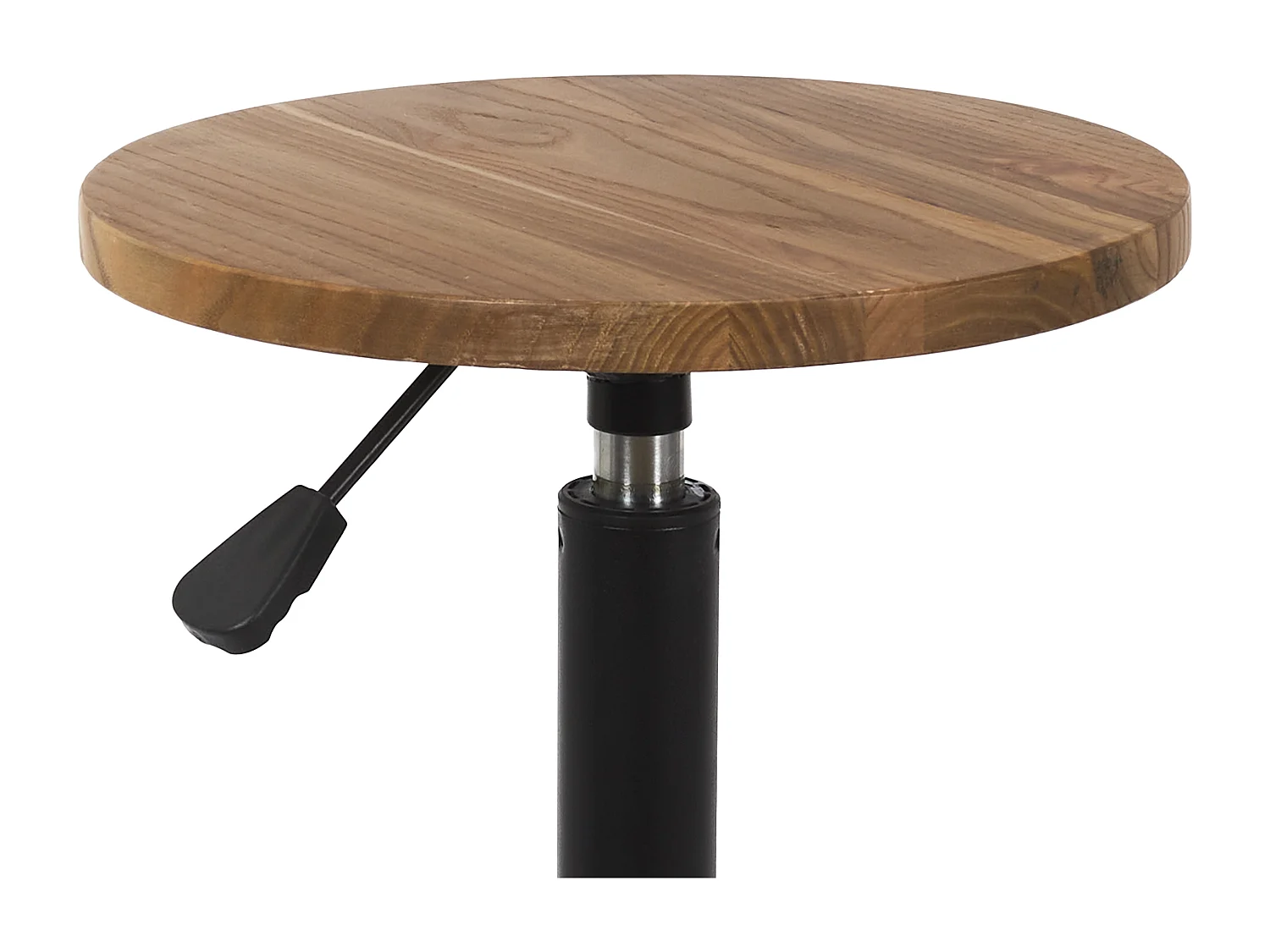 Tabouret De Bar Reglable Bois Brut Ace Marron