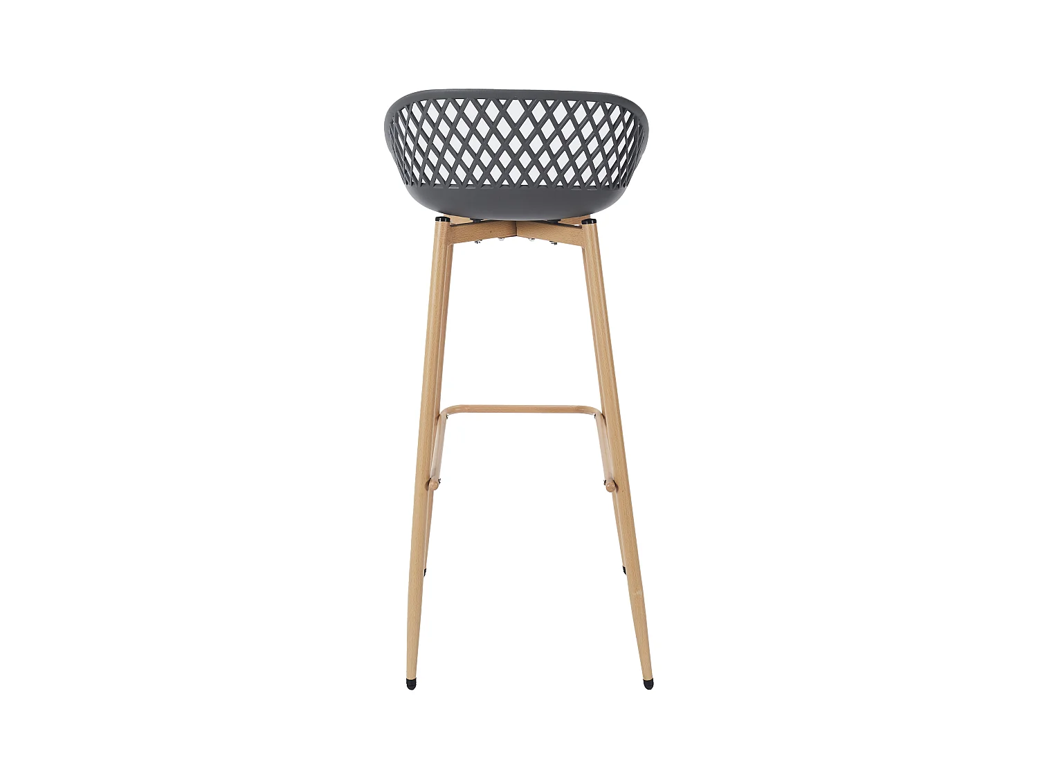 Tabouret De Bar Malaga Gris - Lot De 2 Gris, Marron