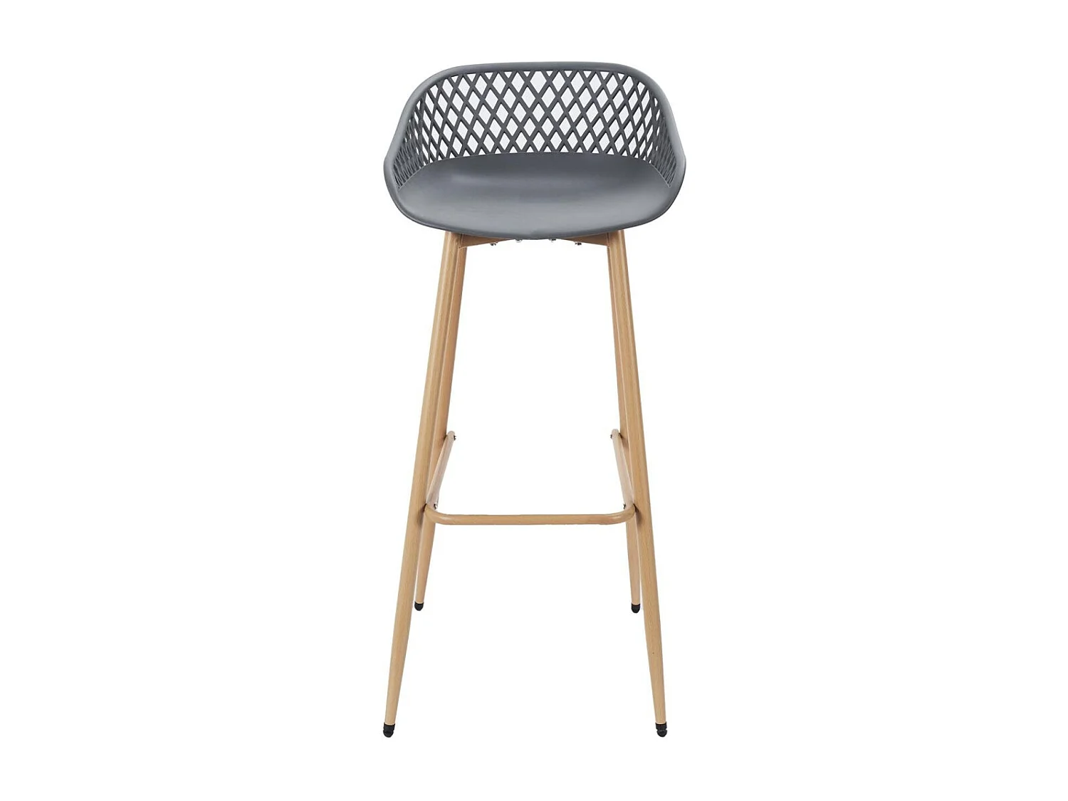 Tabouret De Bar Malaga Gris - Lot De 2 Gris, Marron