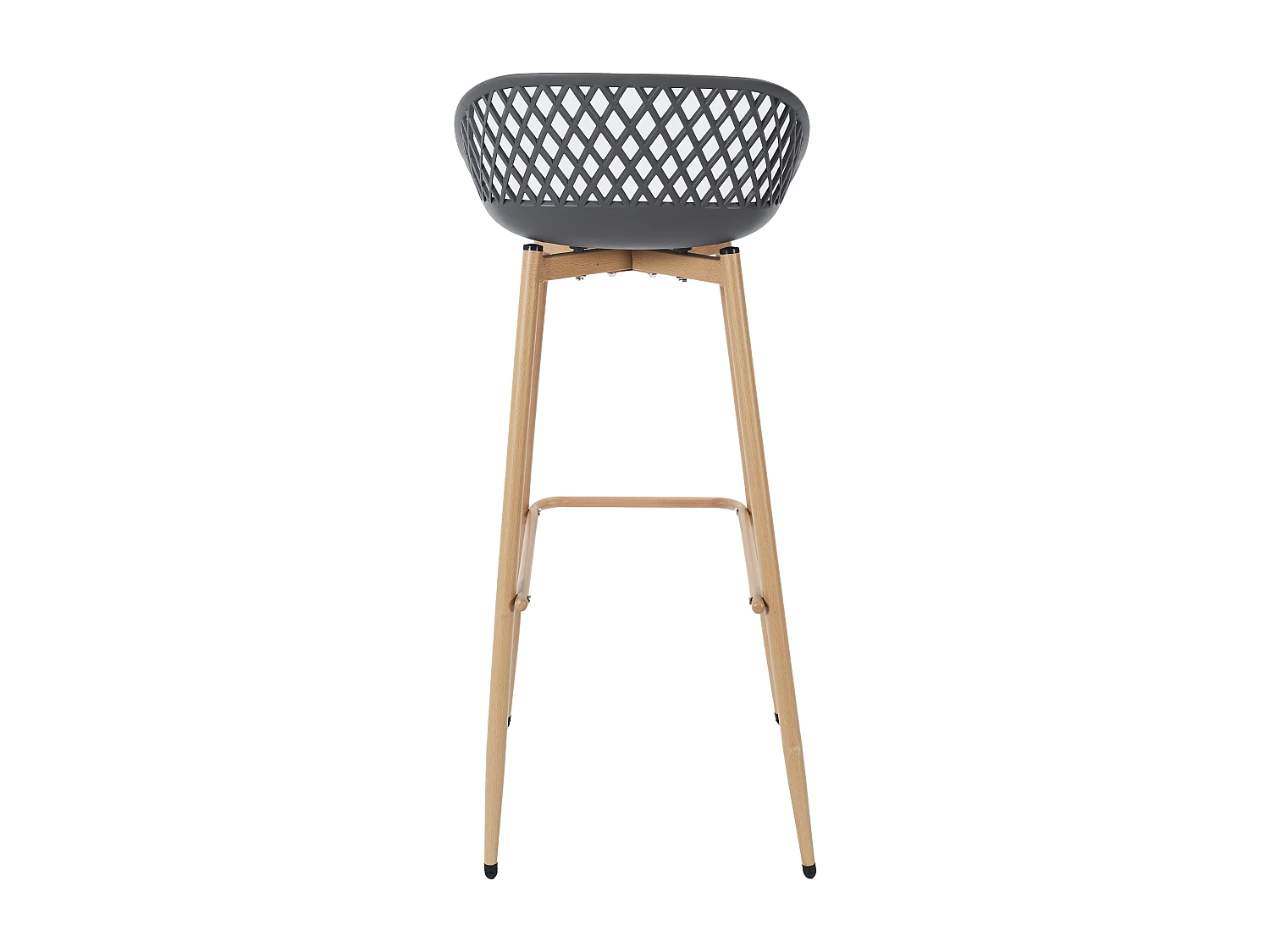 Tabouret De Bar Malaga Gris - Lot De 2 Gris, Marron