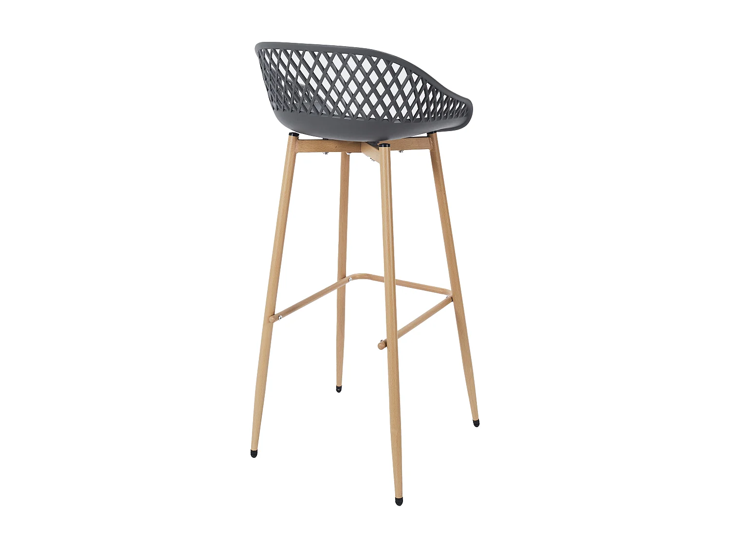Tabouret De Bar Malaga Gris - Lot De 2 Gris, Marron