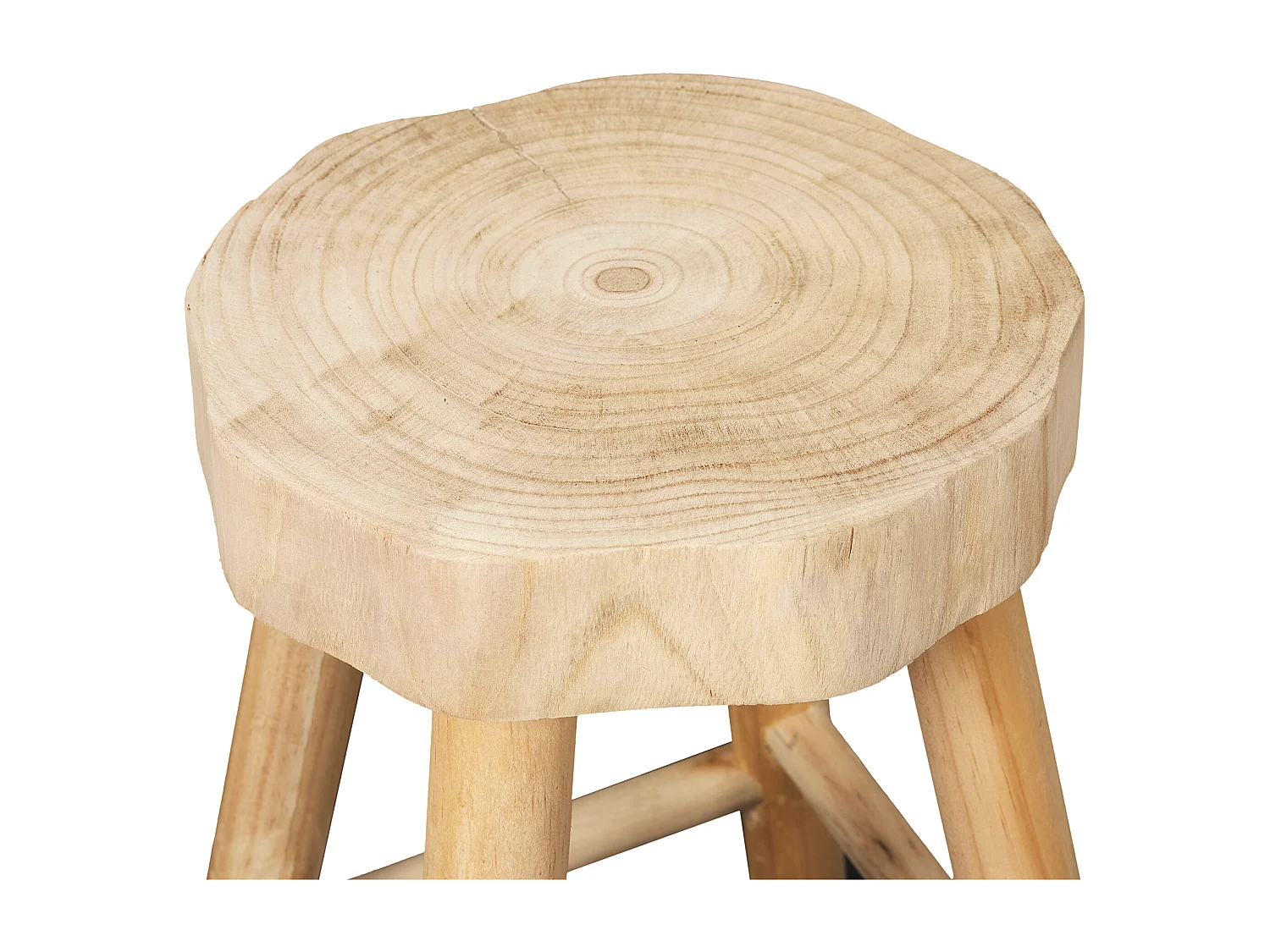 Tabouret Bois Harald - Lot De 2 Marron