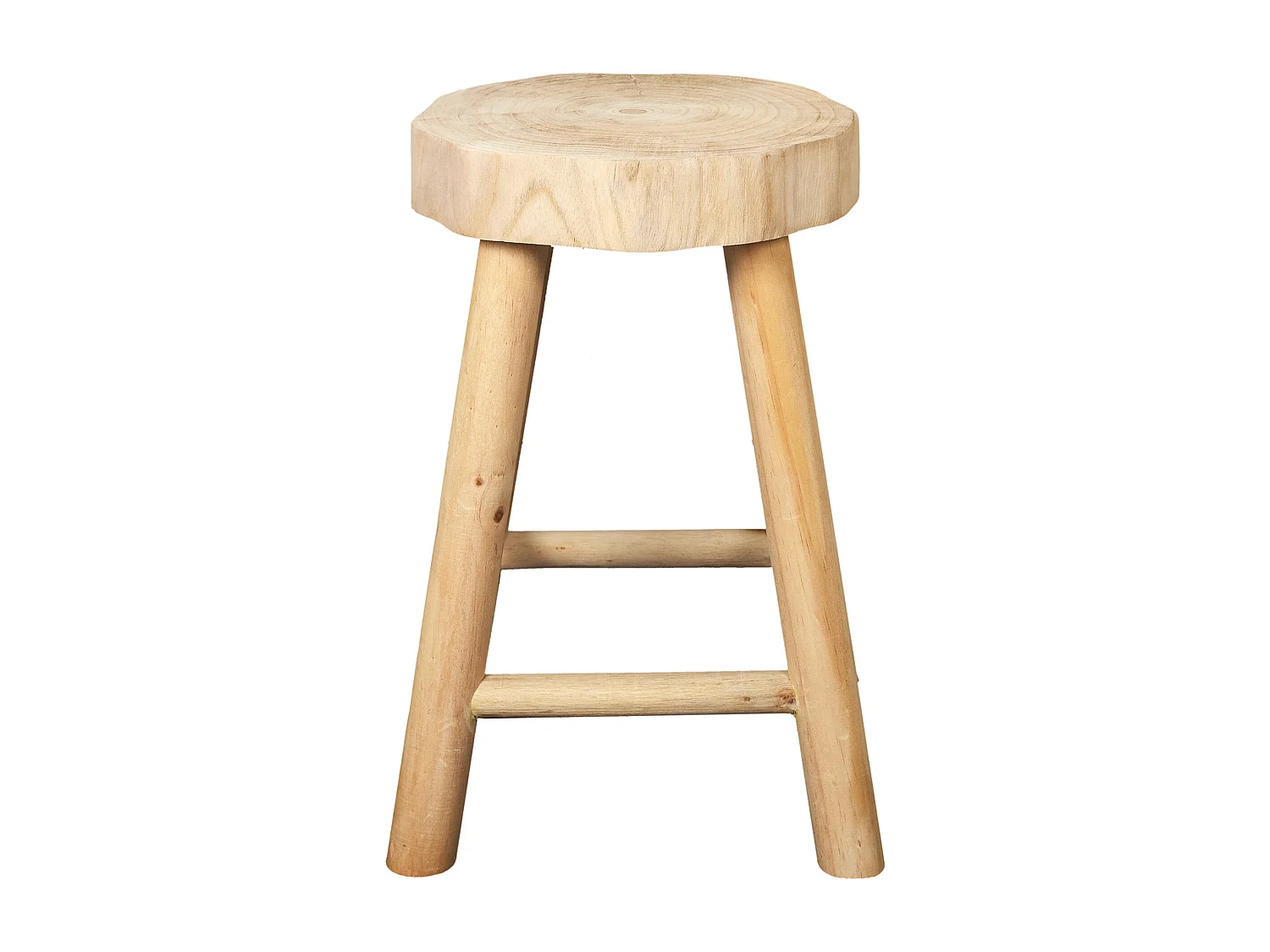 Tabouret - HOME DECO FACTORY - Harald - Bois - Marron