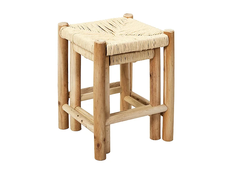 Tabouret Gigognes X2 Bois Hamram Marron