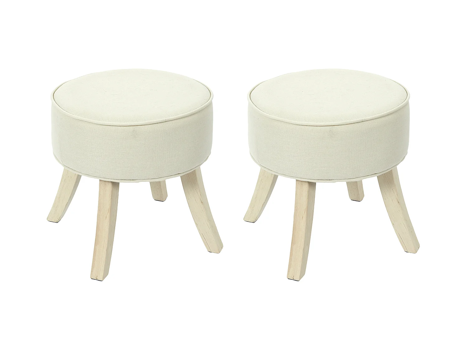 Tabouret Romeo Beige - Lot De 2