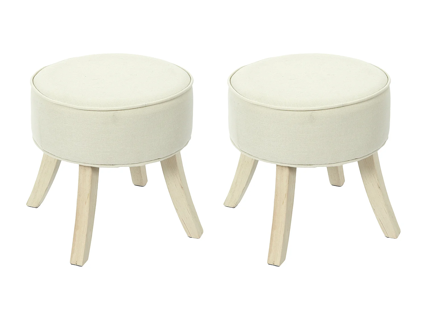Tabouret Romeo Beige - Lot De 2
