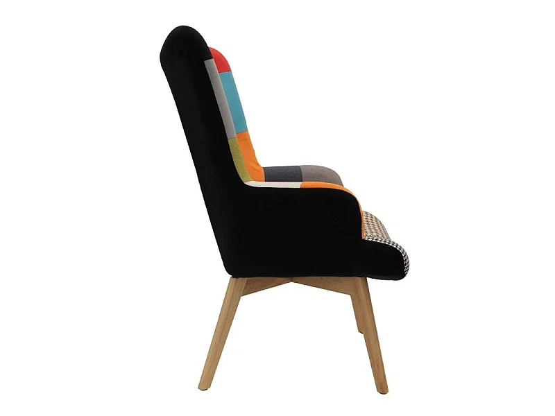 Fauteuil Patchwork "Helsinki" 99cm Multicolore
