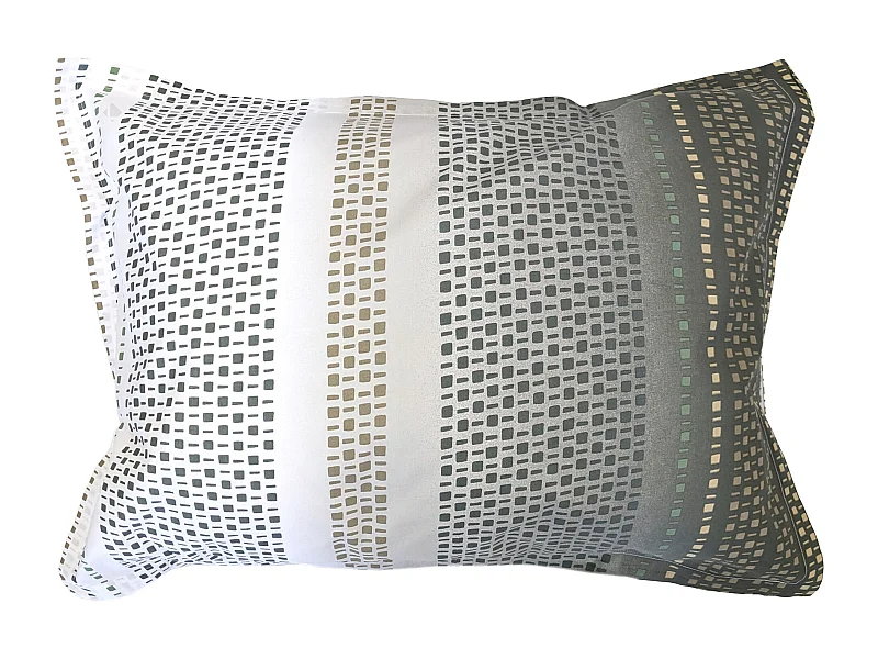 Taie d'oreiller 50x70 cm coton NIAGARA vert Kaki