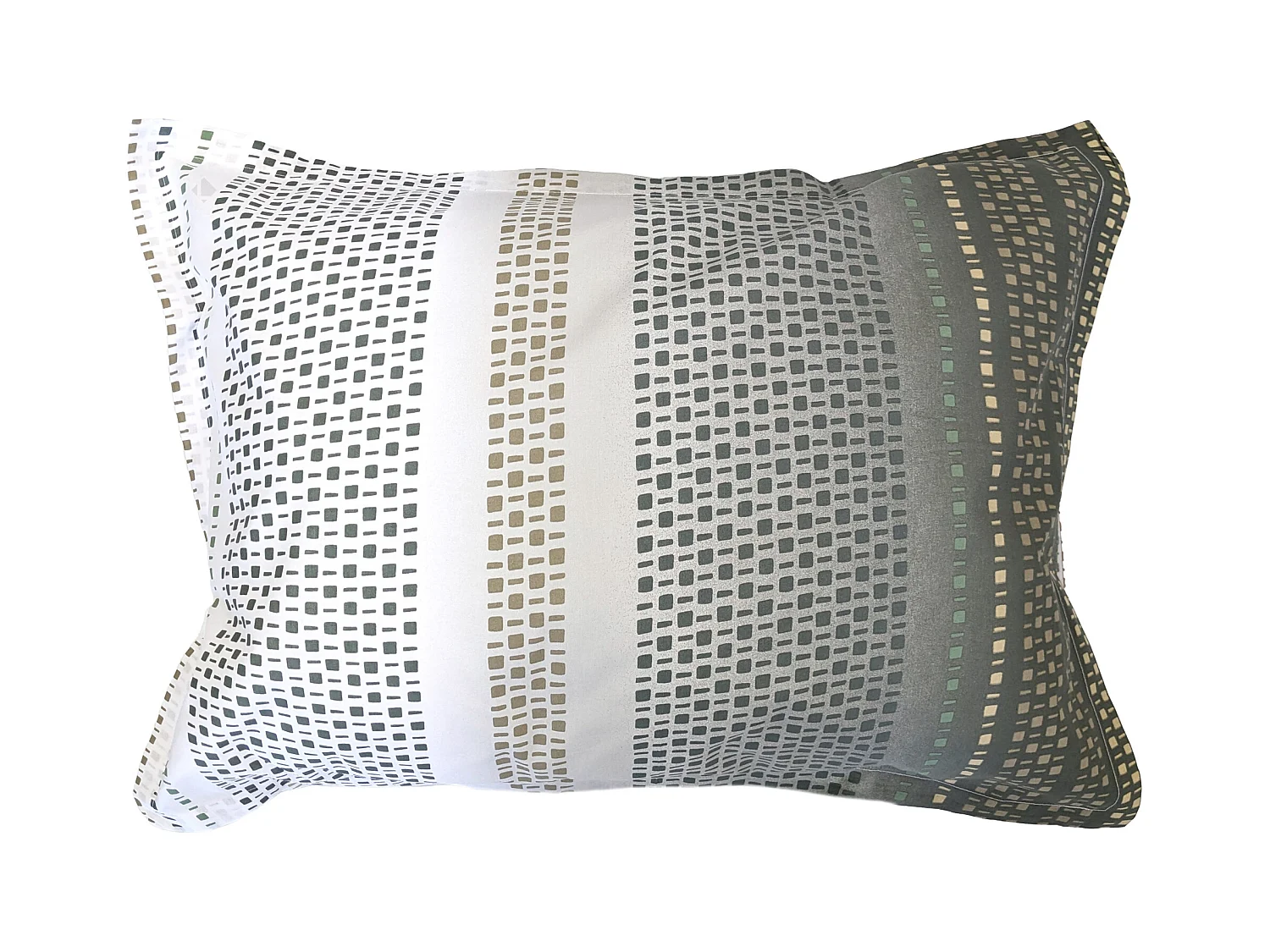 Taie d'oreiller 50x70 cm coton NIAGARA vert Kaki