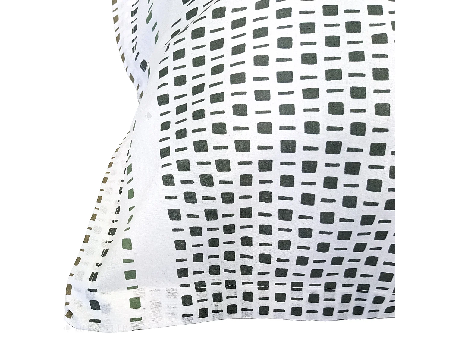 Taie d'oreiller 50x70 cm coton NIAGARA vert Kaki